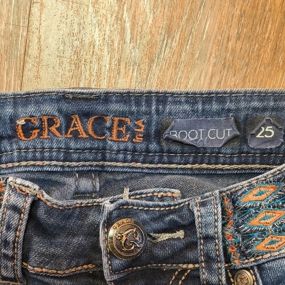 Grace Midnight Blue Straight Leg Jeans - Picture 2 of 4